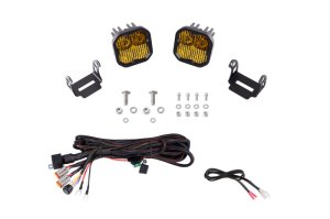Ford F-150 LED Light Pods - Diode Dynamics - SS3 Stage Series Backlit Ditch Light Kit - Sport Yellow - `21-`22